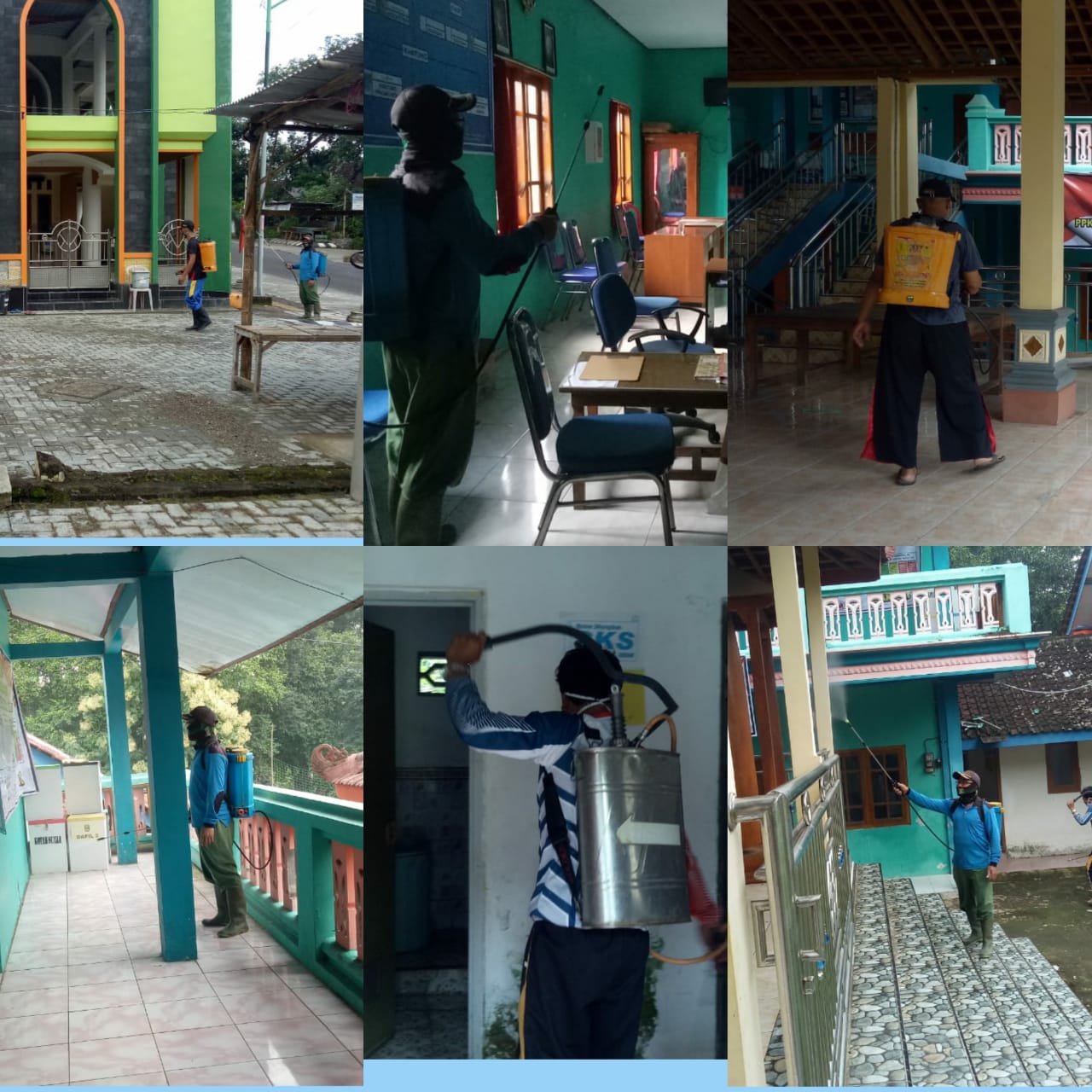 PENYEMPROTAN DISINFEKTAN SEREMPAK